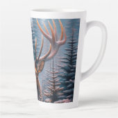 Bull Elk in Pine Trees Milchtasse (Rechts)
