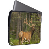 Bull Elk in Velvet, Kanada Laptopschutzhülle (Vorne Rechts)