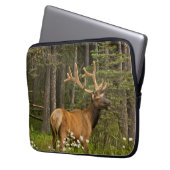 Bull Elk in Velvet, Kanada Laptopschutzhülle (Vorderseite Links)