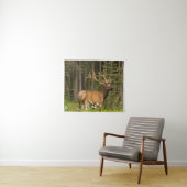 Bull Elk in Velvet, Kanada Wandteppich (Beispiel (Horizontal))