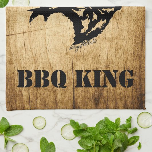 Bull Elk Kitchtuch Geschirrtuch (Gefaltet)