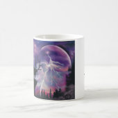 Bull Elk mit Blick auf den Blitzschlag! Kaffeetasse (Mittel)