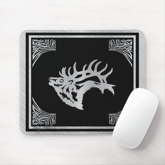 Bull Elk Mousepad (Mit Mouse)
