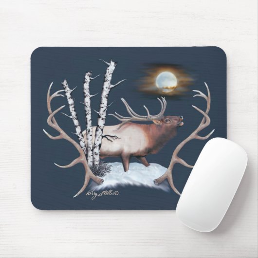 Bull Elk Mousepad (Mit Mouse)