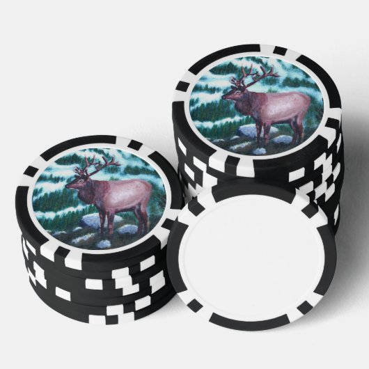 Bull Elk Pokerchips (Stapel)