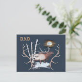 Bull Elk Postcard Postkarte (Stehend Vorderseite)