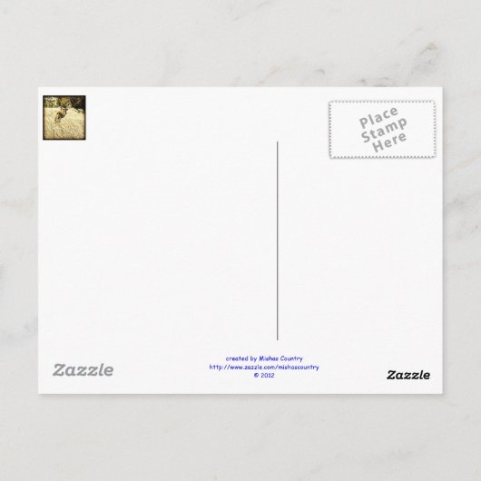 Bull Elk Postkarte (Rückseite)