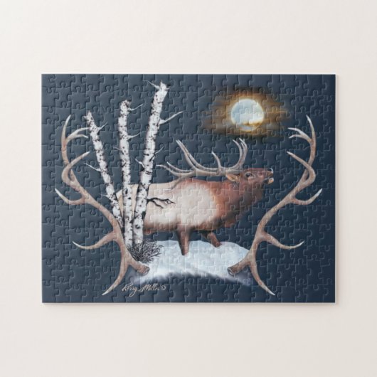 Bull Elk Puzzle (Horizontal)