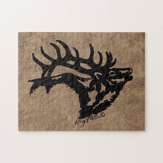 Bull Elk Puzzle (Horizontal)