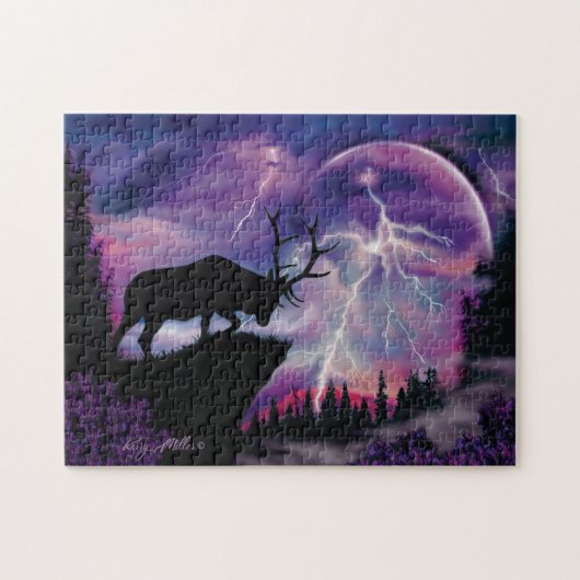 Bull Elk Puzzle (Horizontal)