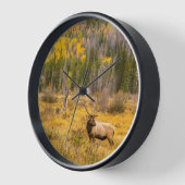 Bull Elk | Rocky Mountain Nationalpark Colorado Uhr (Winkel)