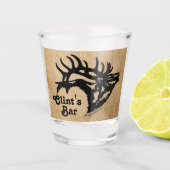 Bull Elk Shot Glass Schnapsglas (Vorderseite)