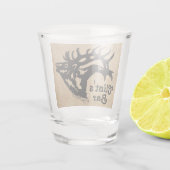 Bull Elk Shot Glass Schnapsglas (Rückseite)