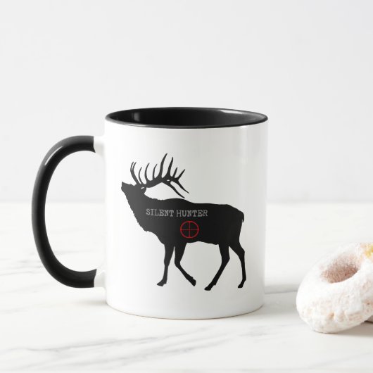 Bull Elk Silent Hunter Tasse (Mit Donut)
