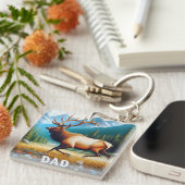 Bull Elk Vater Schlüsselanhänger (Vorderseite rechts)