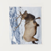 Bull Elk | Wyoming Wandteppich (Vorderseite)