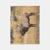 Bull Elk | Yellowstone-Nationalpark Fleecedecke (Vorderseite)