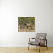 Bull Elk | Yellowstone Nationalpark Wandteppich (Beispiel (Horizontal))