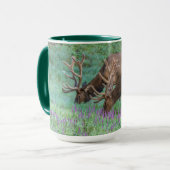 Bull Elks Rocky Mountain National Park, Colorado Tasse (Vorderseite Links)