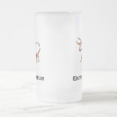 Bull Entrepreneur Brown Mattglas Bierglas (Mittel)