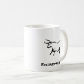 Bull Entrepreneur Shirt Black Kaffeetasse (VorderseiteRechts)