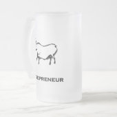Bull Entrepreneur Shirt Black Mattglas Bierglas (Vorderseite Links)