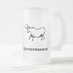 Bull Entrepreneur Shirt Black Mattglas Bierglas