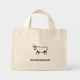 Bull Entrepreneur Shirt Black Mini Stoffbeutel