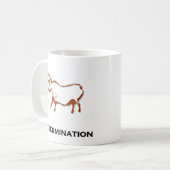 Bull Entschlossenheit Brown Kaffeetasse (Vorderseite Links)