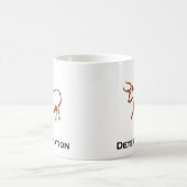 Bull Entschlossenheit Brown Kaffeetasse (Mittel)