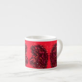 Bull-Espresso-Cup in der Nacht der roten Sterne Espressotasse (Vorderseite Rechts)