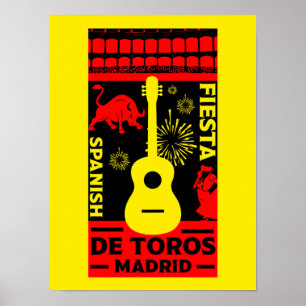 Bull Fight Corrida De Toros Poster