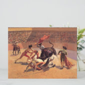 Bull Fight in Mexico (von Frederic Remington) Karte (Stehend Vorderseite)