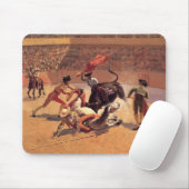 Bull Fight in Mexico (von Frederic Remington) Mousepad (Mit Mouse)