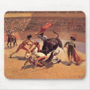 Bull Fight in Mexico (von Frederic Remington) Mousepad