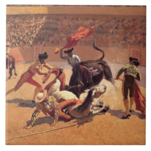 Bull Fighters in Mexiko (von Frederic Remington) Fliese