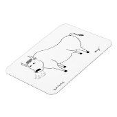 Bull Folk Art Flexible Magnet (Linke Seite)
