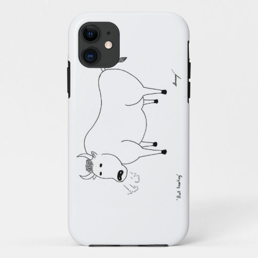 Bull Folk Art iPhone 5 Fall Case-Mate iPhone Hülle (Rückseite)