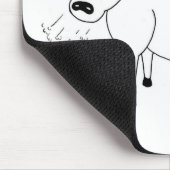 Bull Folk Art Mousepad (Ecke)