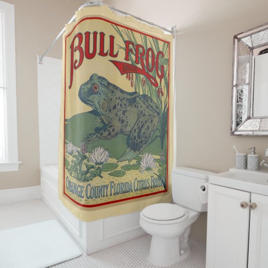 Bull Frog Duschvorhang (Beispiel)