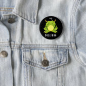 Bull Frog Funny Animal Frog Pub Dark BG Button (Beispiel)