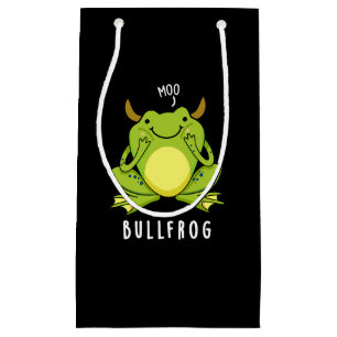 Bull Frog Funny Animal Frog Pub Dark BG Kleine Geschenktüte
