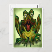 Bull Frog Postkarte (Vorne/Hinten)