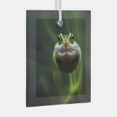 Bull Frog Tadpole Ornament Aus Glas (Vorderseite Rechts)