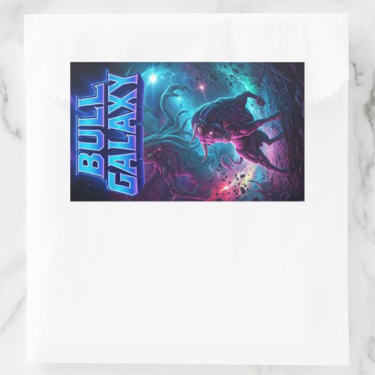 Bull Galaxy Sticker 02 (Tasche)