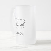 Bull Game On Mattglas Bierglas (Vorderseite Links)