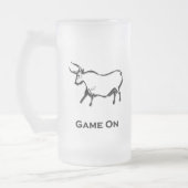 Bull Game On Mattglas Bierglas (Links)