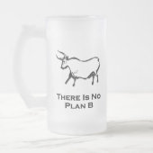 Bull gibt es keinen Plan B Black Mattglas Bierglas (Links)