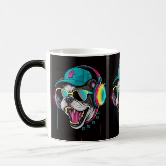 Bull-Hunde-Liebhaber Verwandlungstasse (Links)