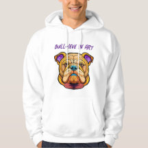 Bull-ieve in Art Herren Basic Kapuzenpullover